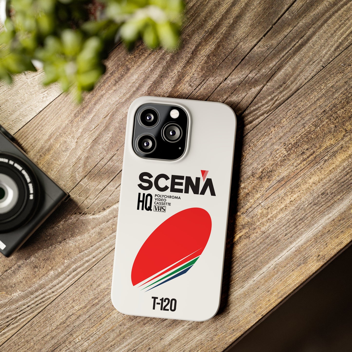 VHS Visions - retro Scena HQ T-120 VHS tape inspired slim iPhone cases