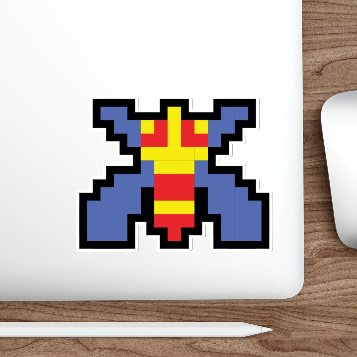 8-bit Legends: Galaga Bee die-cut stickers