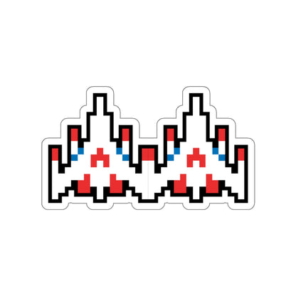 8-bit Legends: Galaga Dual Fighter die-cut stickers