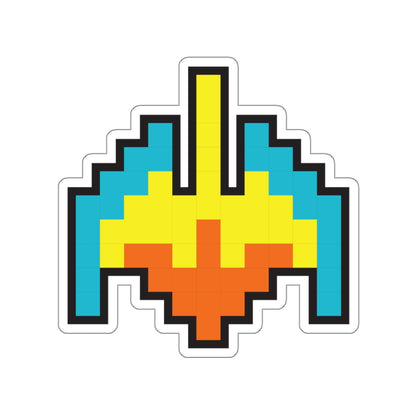 8-bit Legends: Galaga Galaxian Flagship die-cut stickers