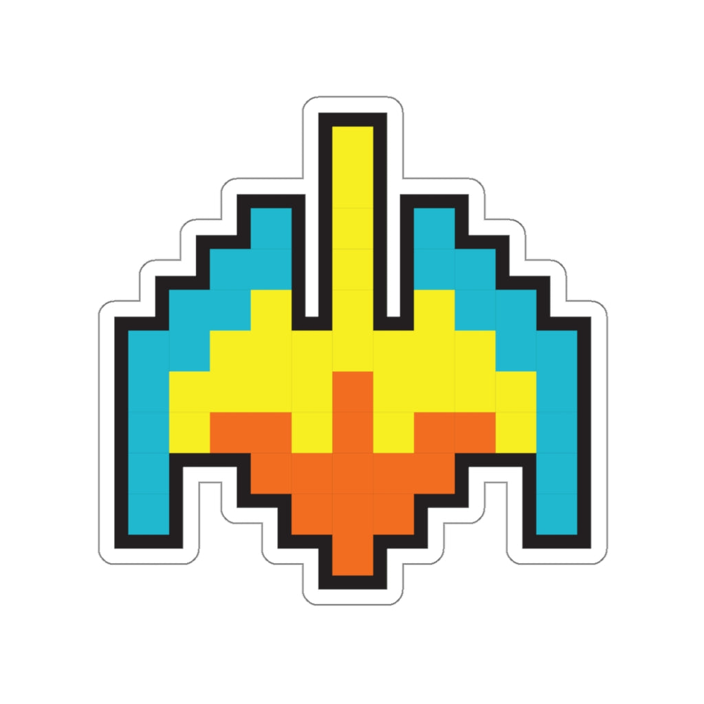 8-bit Legends: Galaga Galaxian Flagship die-cut stickers