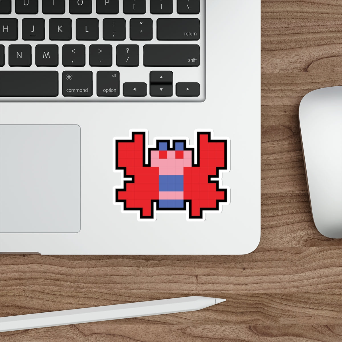 8-bit Legends: Galaga Butterfly die-cut stickers