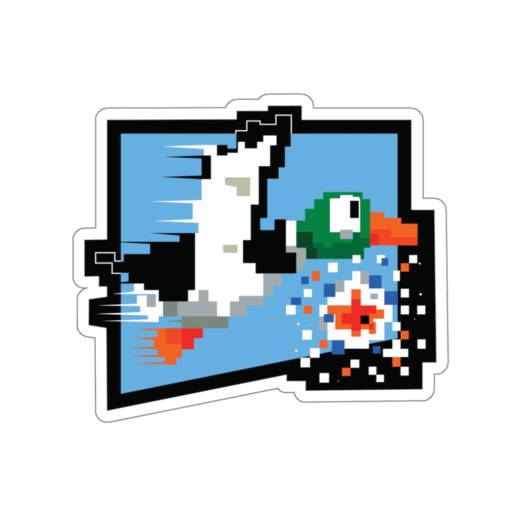 8-bit Legends: Duck Hunt die-cut stickers