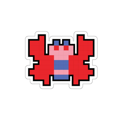 8-bit Legends: Galaga Butterfly die-cut stickers