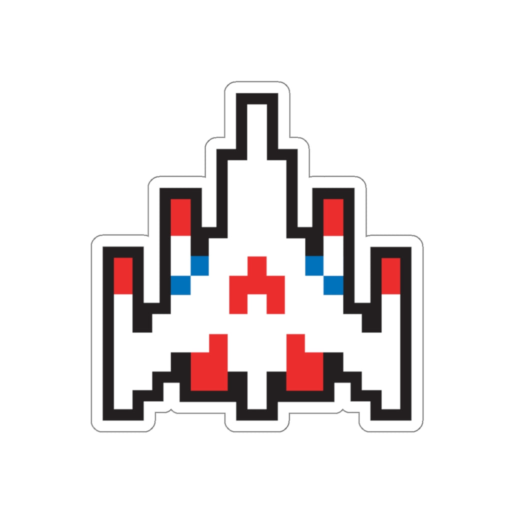 8-bit Legends: Galaga fighter die-cut stickers - Rerun Designs