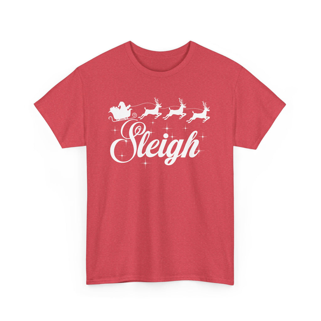 Sleigh - ornate script Christmas shirt - unisex