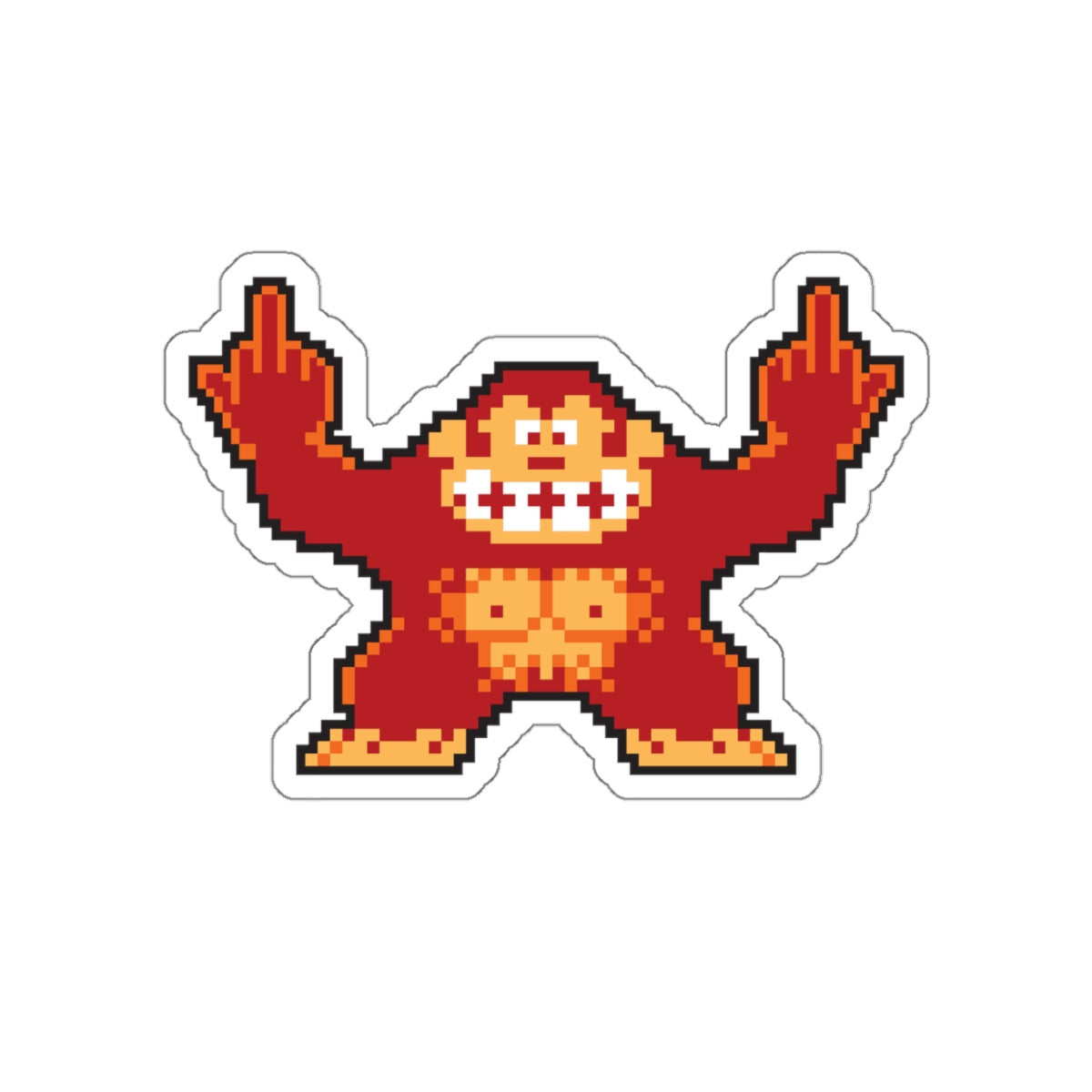 8-bit Legends: DonkeyKong "Jump Over These" die-cut stickers