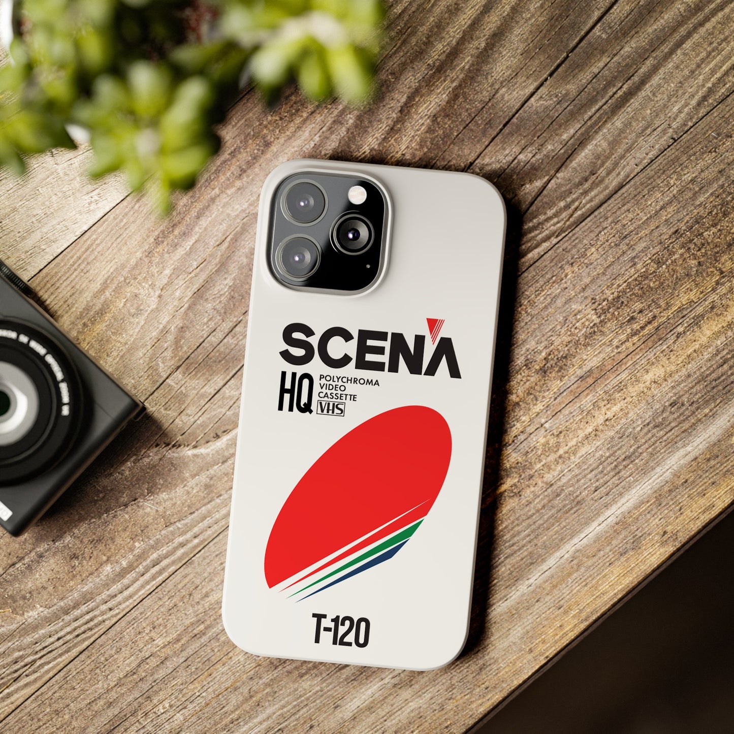 VHS Visions - retro Scena HQ T-120 VHS tape inspired slim iPhone cases
