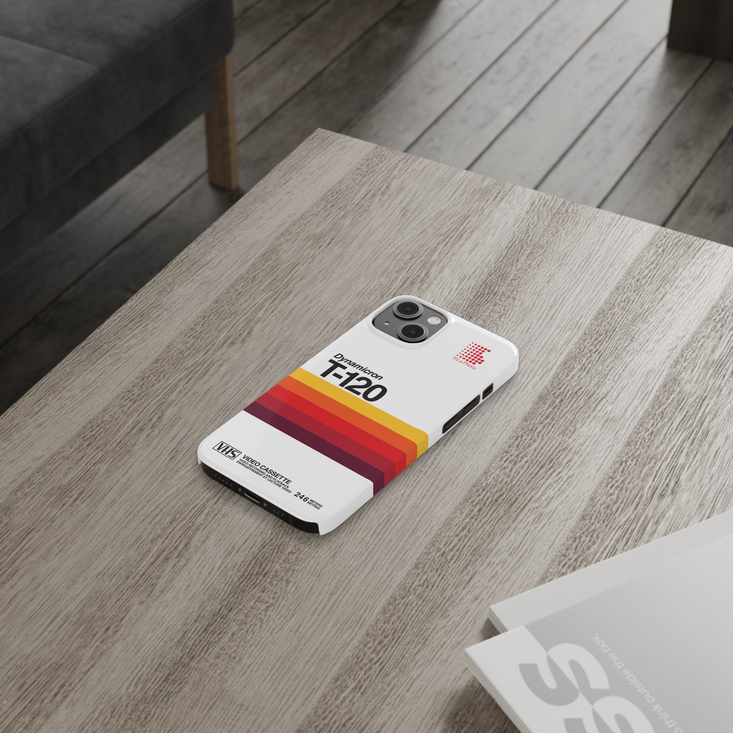 VHS Visions - retro Sony Dynamicron T120 VHS tape inspired slim iPhone cases