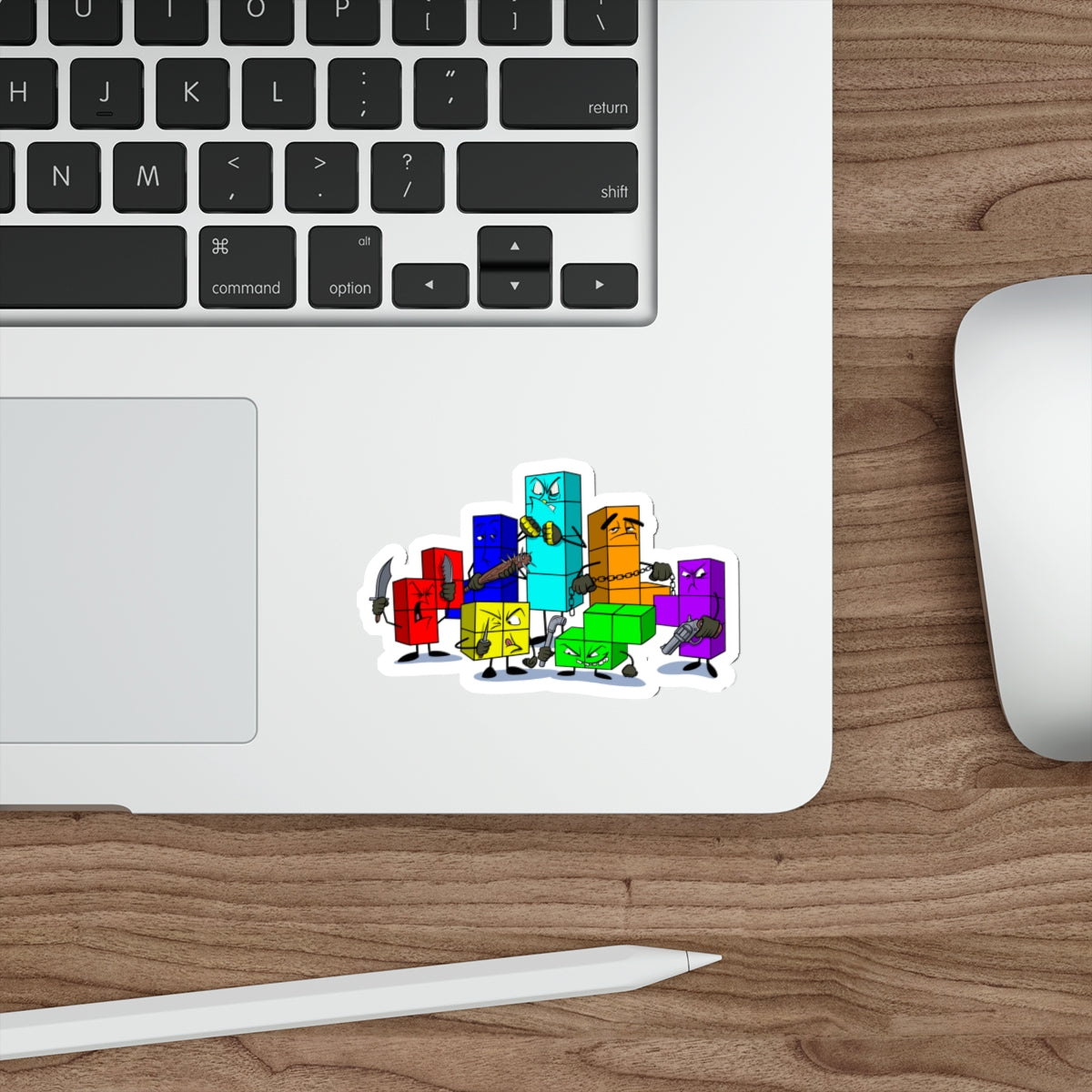 NES Tetris-inspired "Original Video Game Gangsters" vinyl die-cut stickers