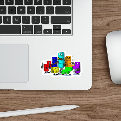 NES Tetris-inspired "Original Video Game Gangsters" vinyl die-cut stickers