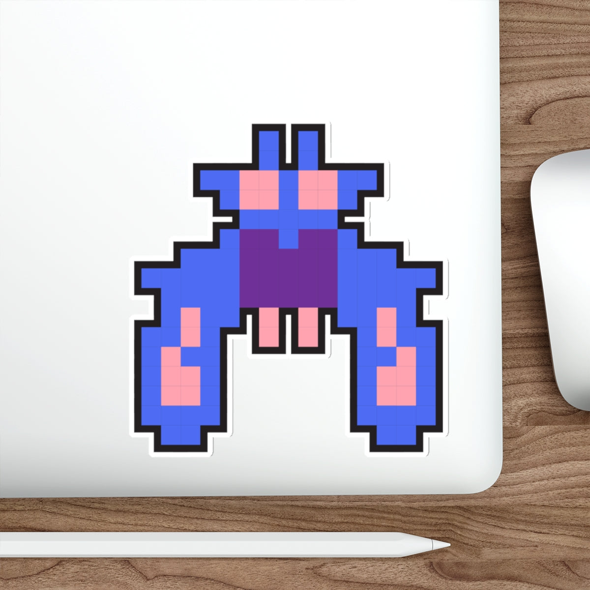 8-bit Legends: Galaga Purple Boss die-cut stickers