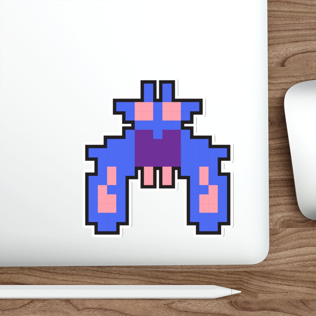 8-bit Legends: Galaga Purple Boss die-cut stickers