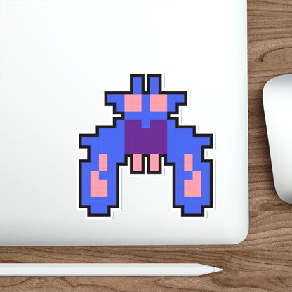 8-bit Legends: Galaga Purple Boss die-cut stickers