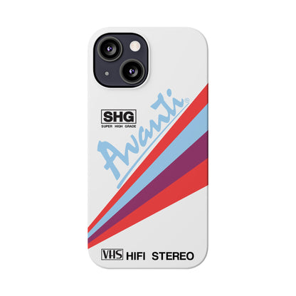 VHS Visions - retro Avanti SHG VHS tape inspired slim iPhone cases