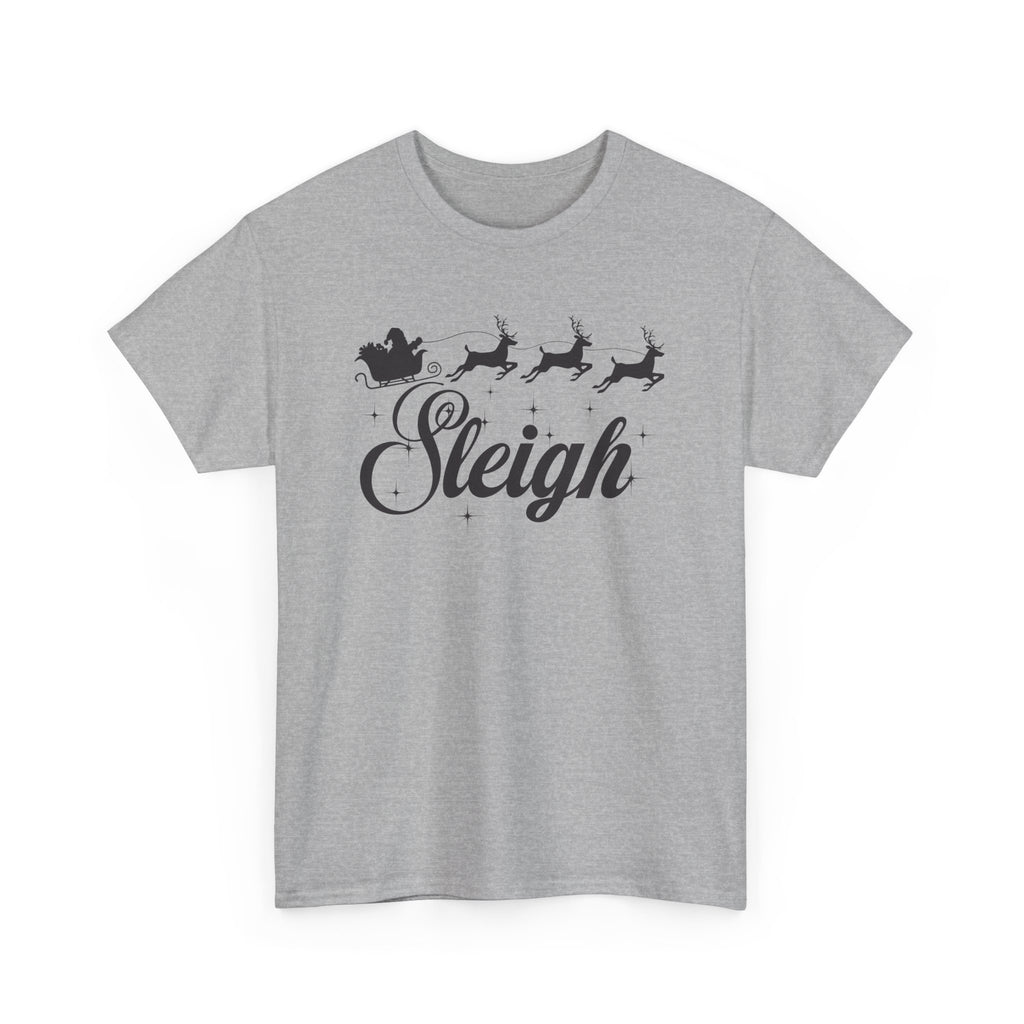 Sleigh - ornate script Christmas shirt - unisex