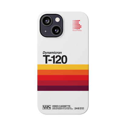 VHS Visions - retro Sony Dynamicron T120 VHS tape inspired slim iPhone cases