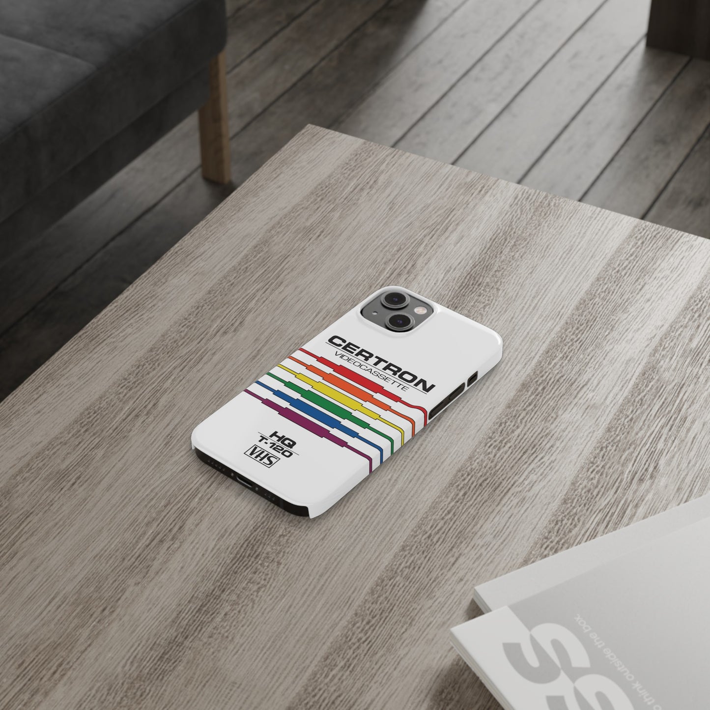VHS Visions - retro Certron HQ T-120 VHS tape inspired slim iPhone cases