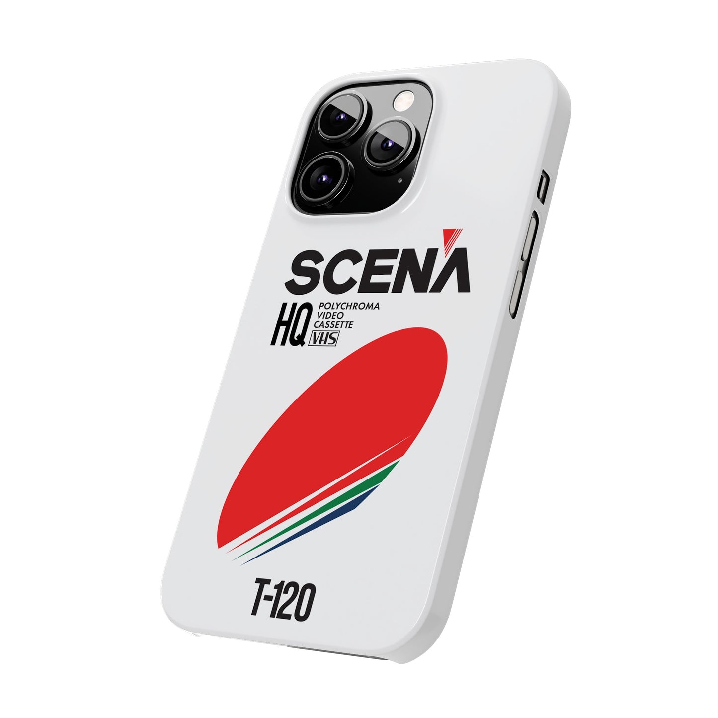 VHS Visions - retro Scena HQ T-120 VHS tape inspired slim iPhone cases