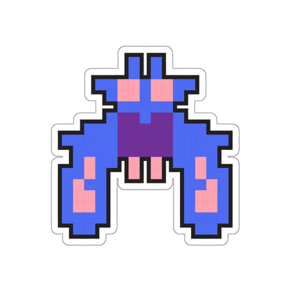 8-bit Legends: Galaga Purple Boss die-cut stickers