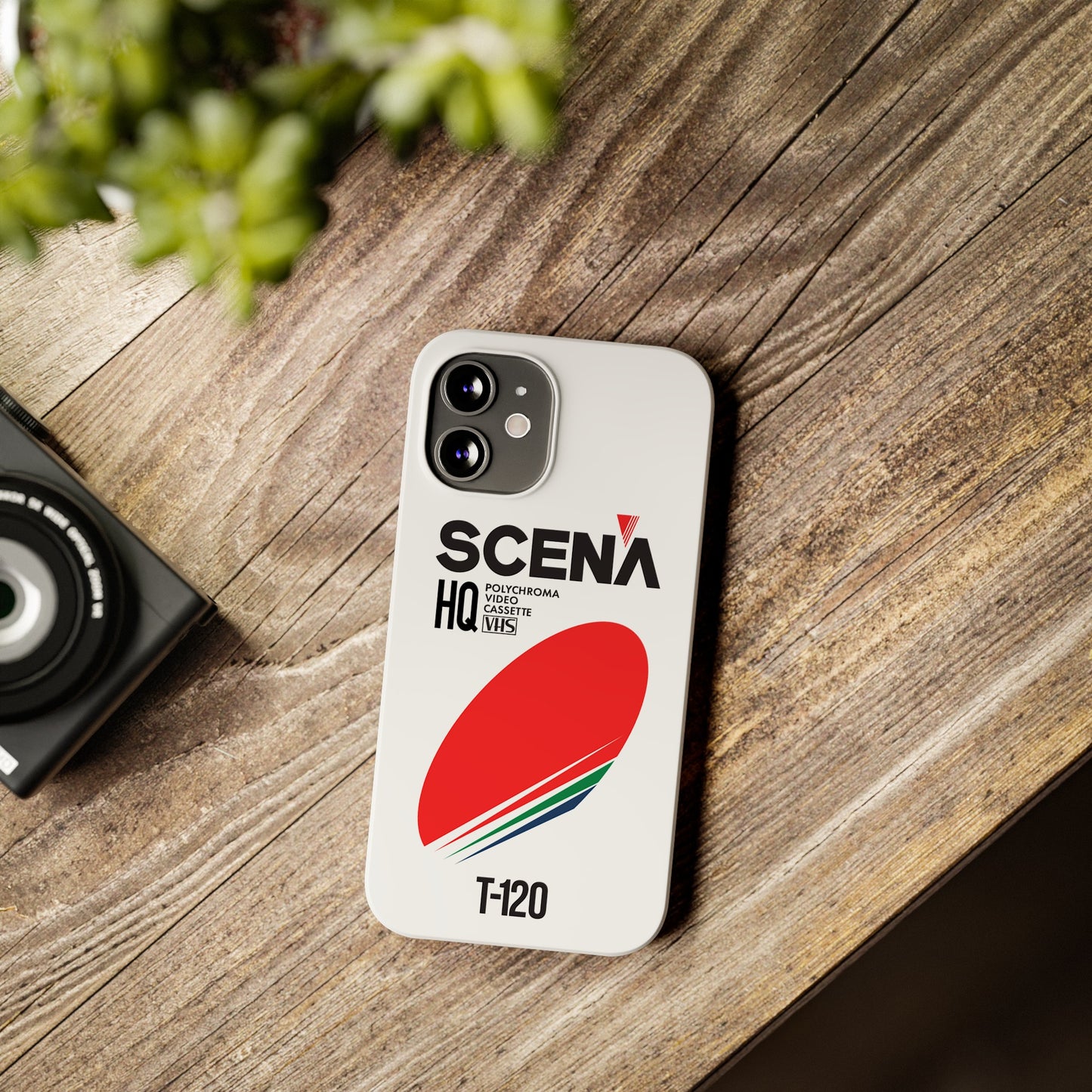 VHS Visions - retro Scena HQ T-120 VHS tape inspired slim iPhone cases