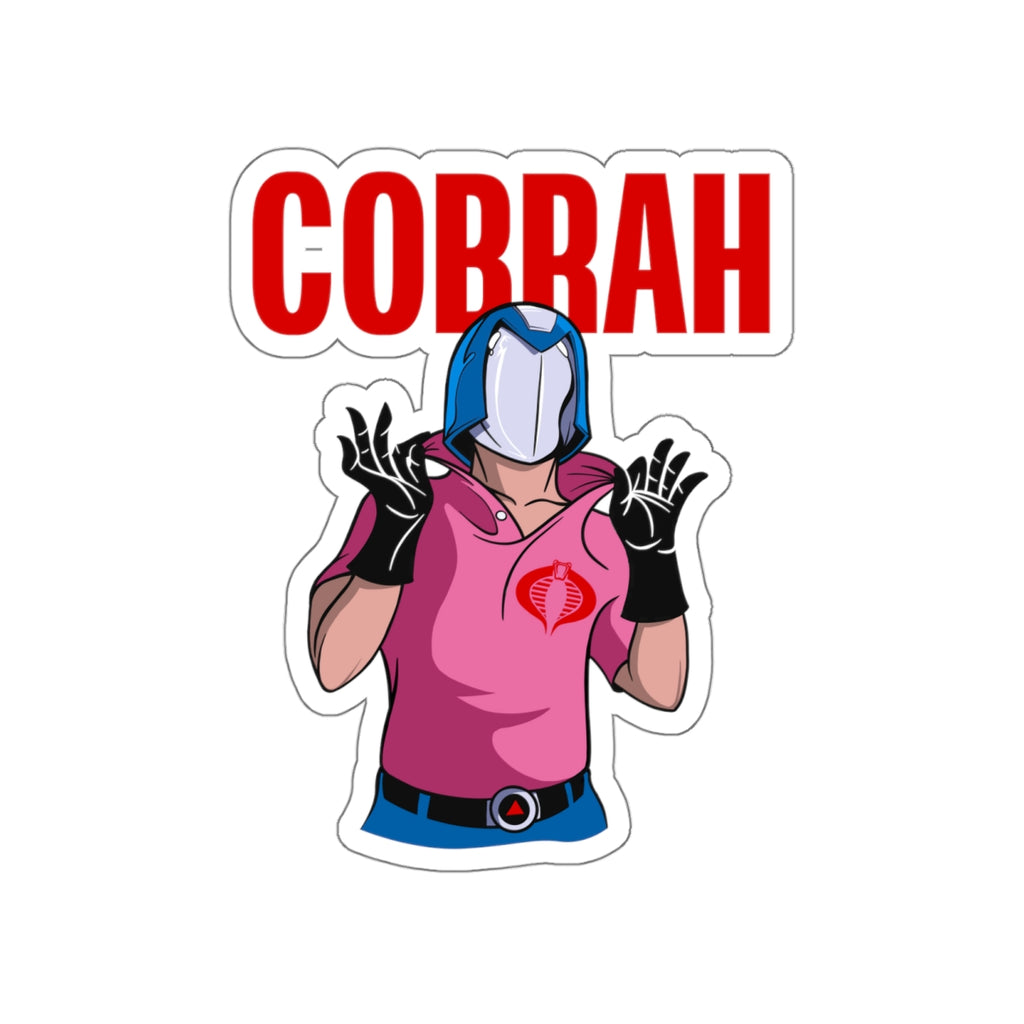 GI Joe Cobra Commander inspired  "Cobrah" die-cut vinyl sticker - Rerun Designs