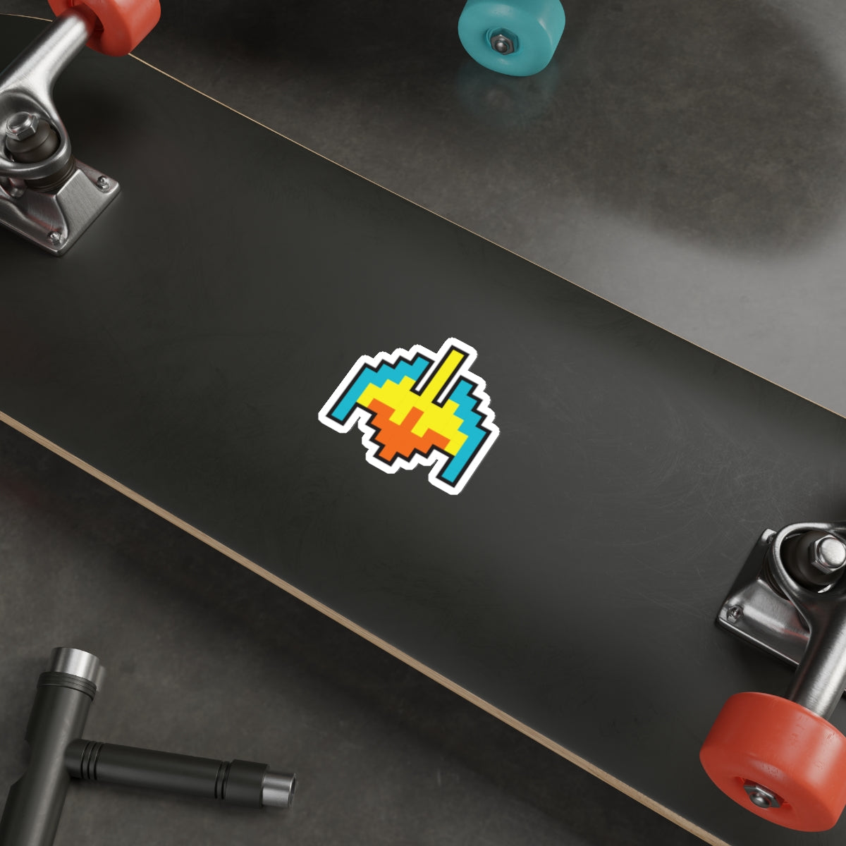 8-bit Legends: Galaga Galaxian Flagship die-cut stickers