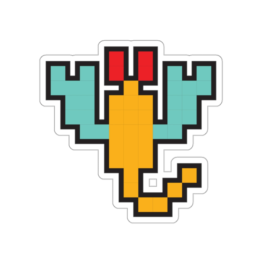 8-bit Legends: Galaga Scorpion die-cut stickers - Rerun Designs