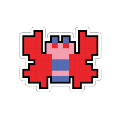 8-bit Legends: Galaga Butterfly die-cut stickers