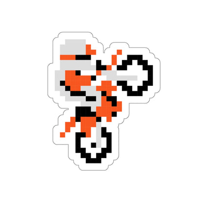 8-bit Legends: Excitebike die-cut stickers