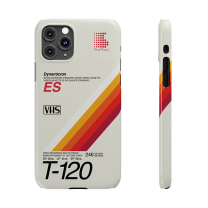 VHS Visions - retro Sony ES T-120 VHS tape inspired slim iPhone cases