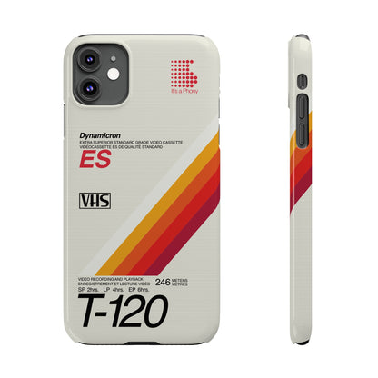 VHS Visions - retro Sony ES T-120 VHS tape inspired slim iPhone cases