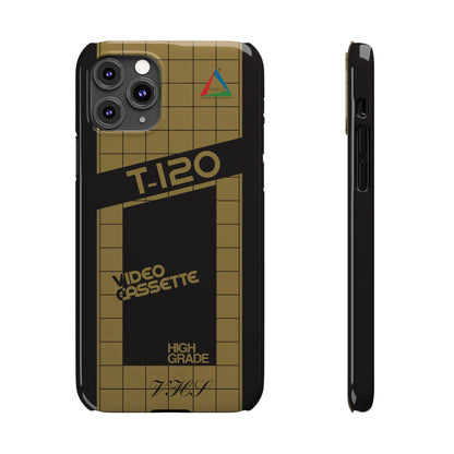 VHS Visions - retro ESC T-120 VHS tape inspired slim iPhone cases