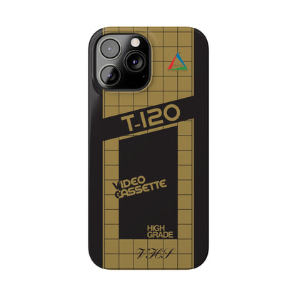 VHS Visions - retro ESC T-120 VHS tape inspired slim iPhone cases