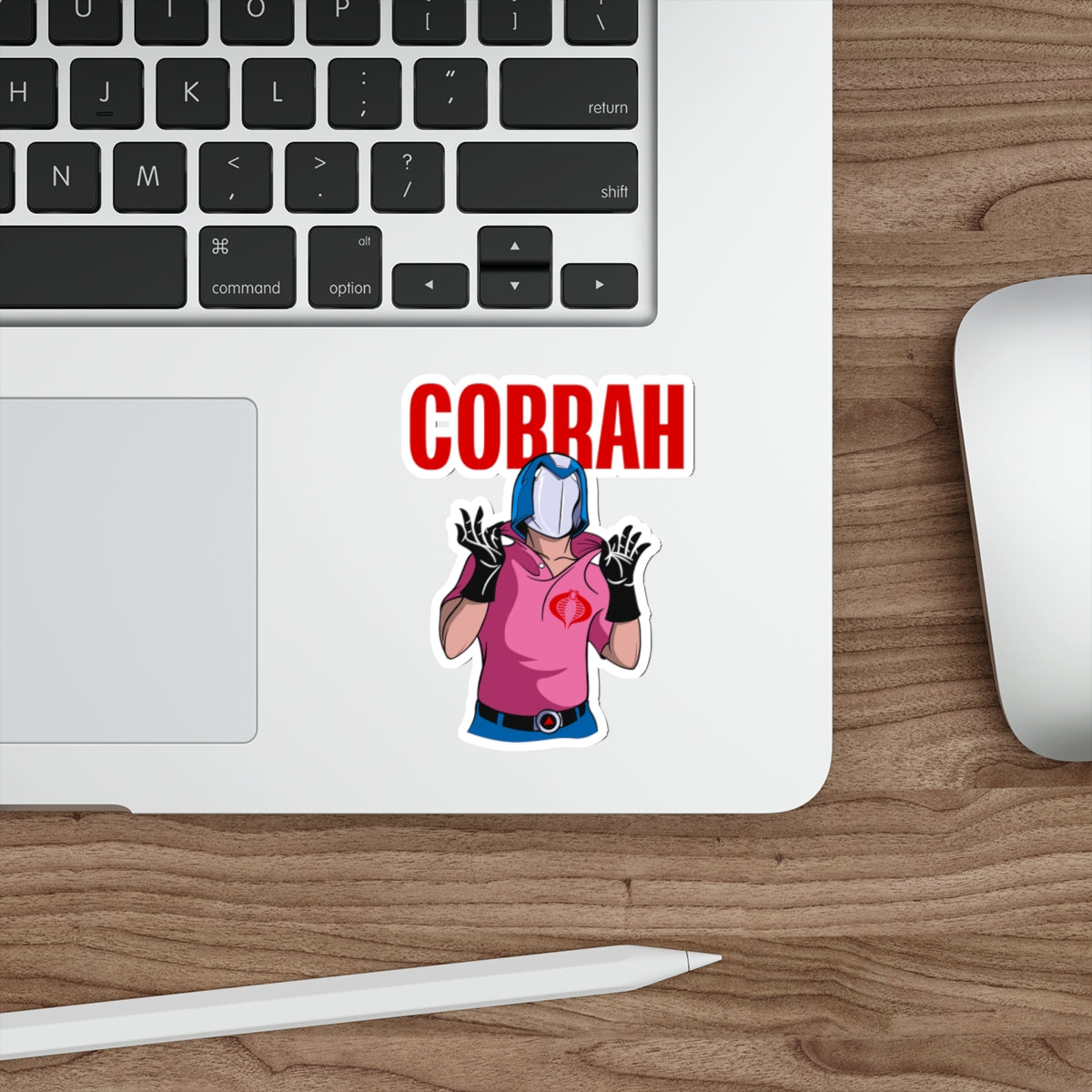 GI Joe Cobra Commander inspired  "Cobrah" die-cut vinyl sticker - Rerun Designs