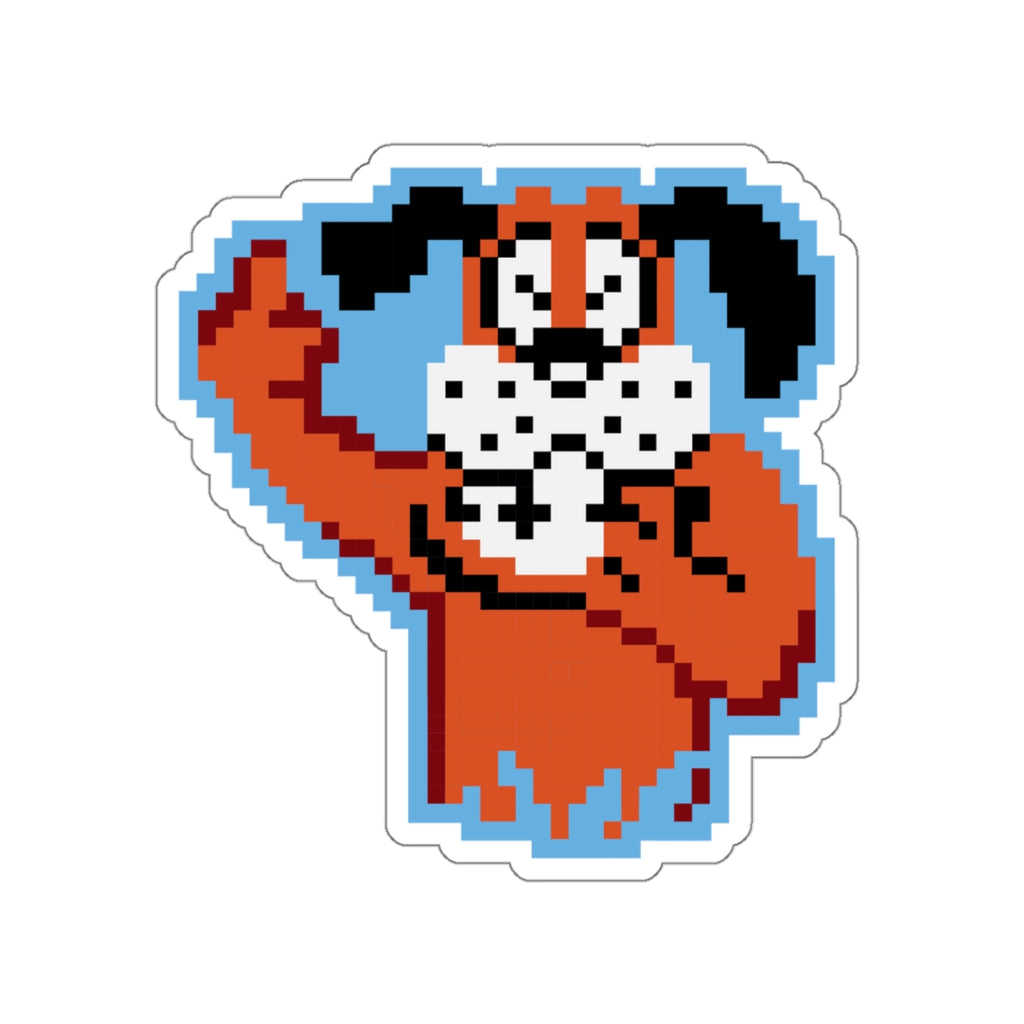 8-bit Legends: Duck Hunt "Flipping the Bird" die-cut stickers