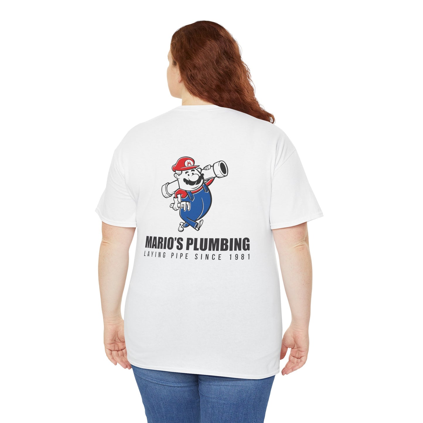 Marios Plumbing Laying Pipe Since 1981 - unisex mascot t-shirt