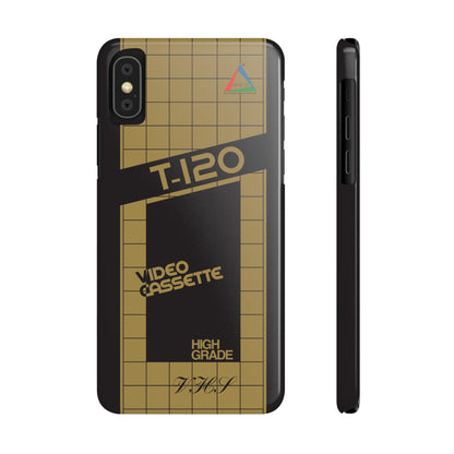 VHS Visions - retro ESC T-120 VHS tape inspired slim iPhone cases