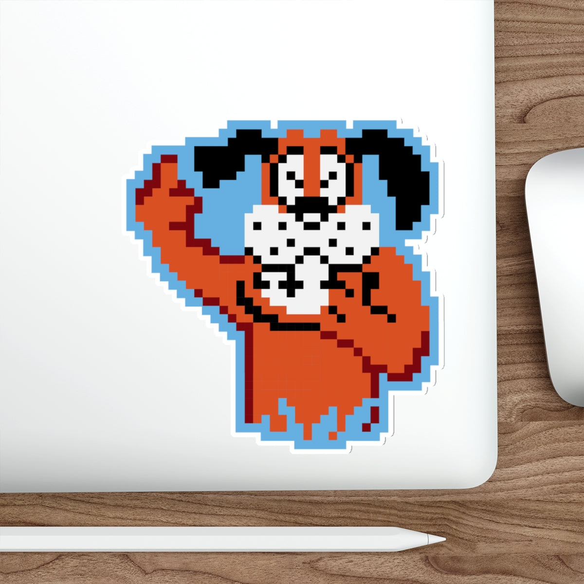 8-bit Legends: Duck Hunt "Flipping the Bird" die-cut stickers