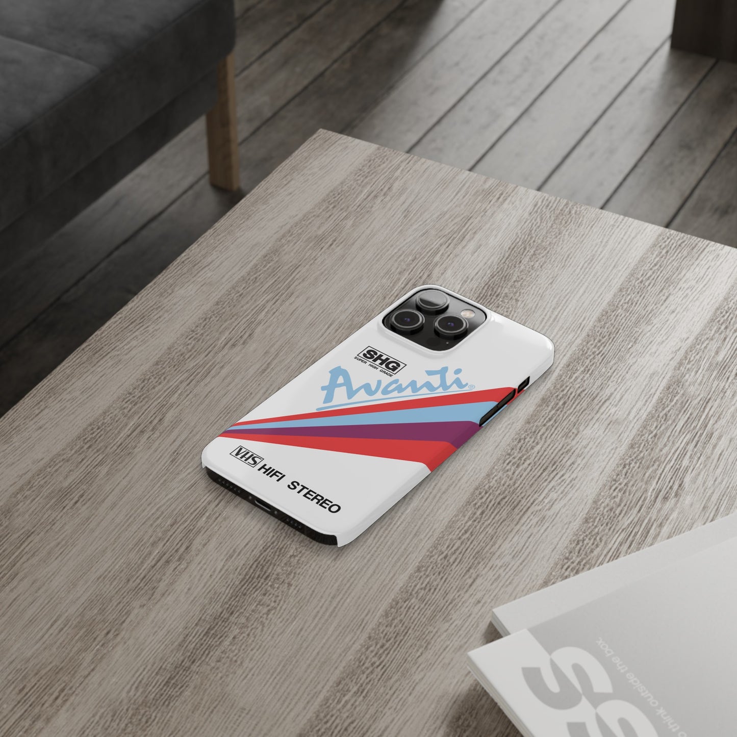VHS Visions - retro Avanti SHG VHS tape inspired slim iPhone cases