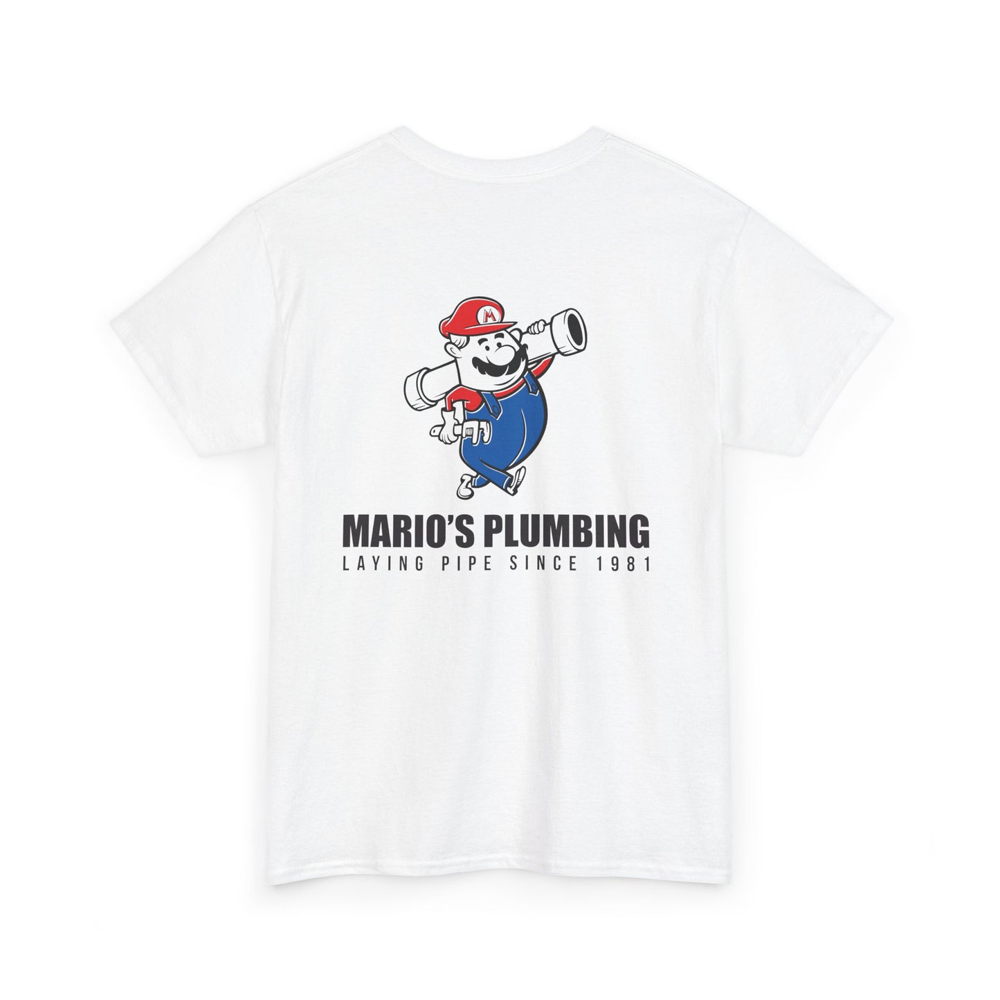 Marios Plumbing Laying Pipe Since 1981 - unisex mascot t-shirt