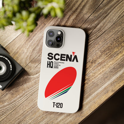 VHS Visions - retro Scena HQ T-120 VHS tape inspired slim iPhone cases