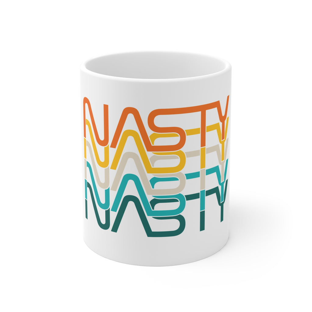 NASTY offset vintage NASA logo inspired mug 11oz - Rerun Designs