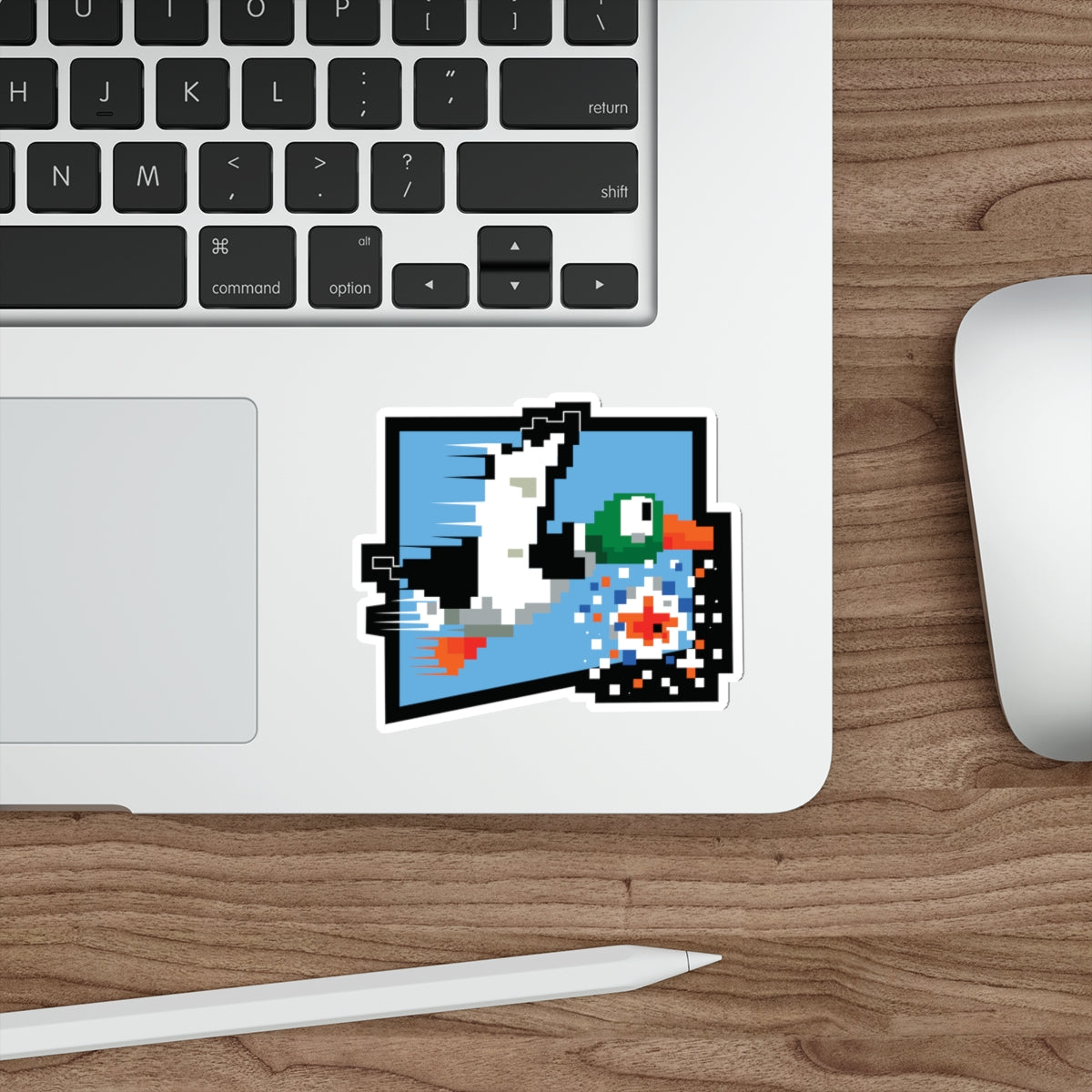 8-bit Legends: Duck Hunt die-cut stickers
