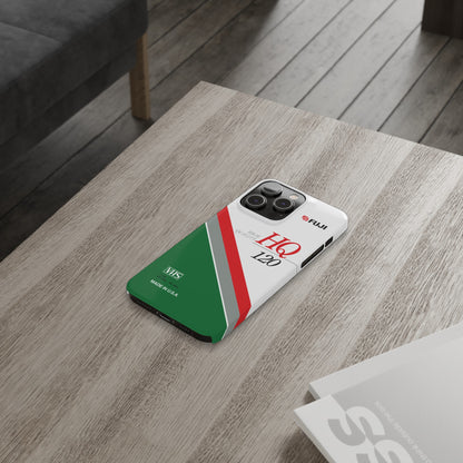 VHS Visions - retro Fuji HQ 120 VHS tape inspired slim iPhone cases