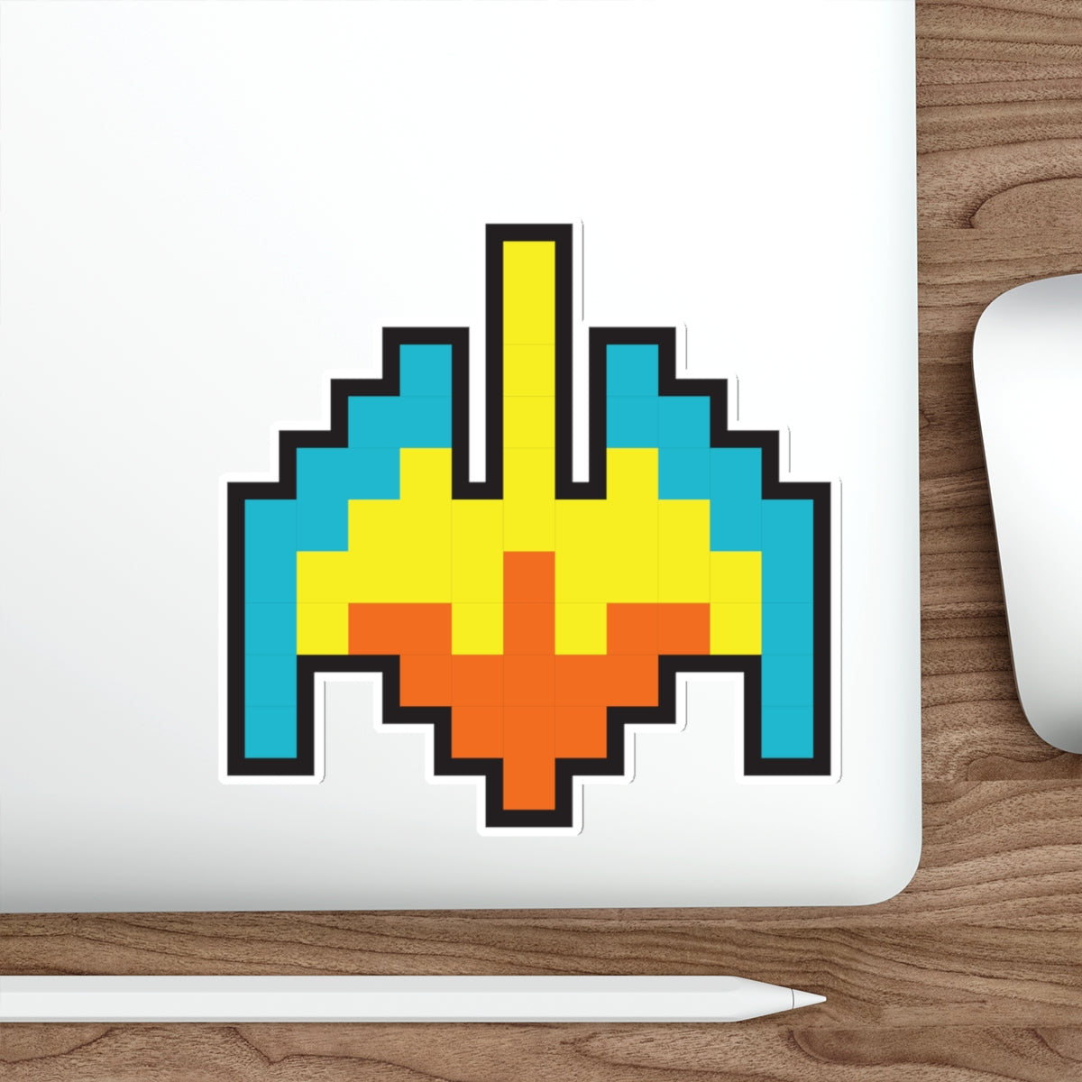 8-bit Legends: Galaga Galaxian Flagship die-cut stickers