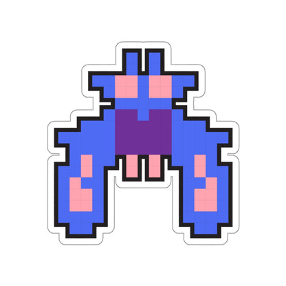 8-bit Legends: Galaga Purple Boss die-cut stickers