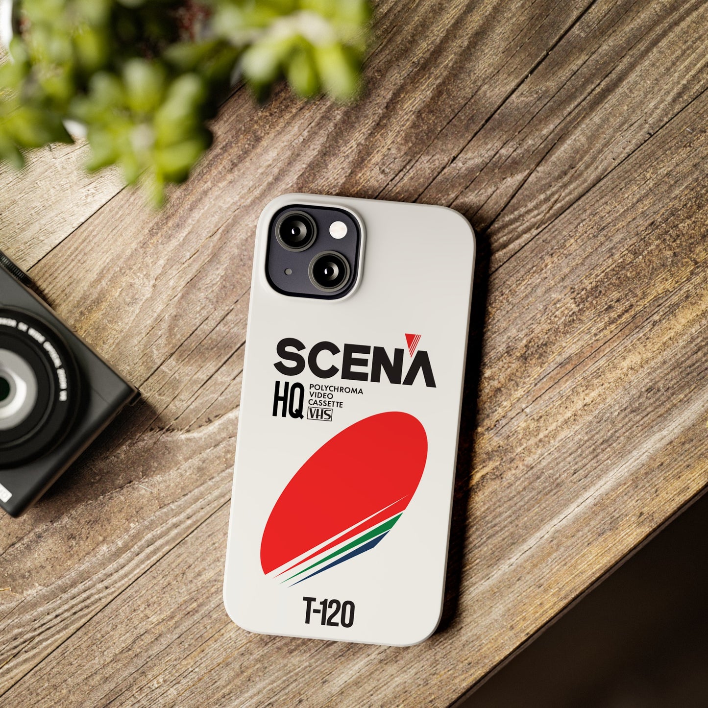 VHS Visions - retro Scena HQ T-120 VHS tape inspired slim iPhone cases