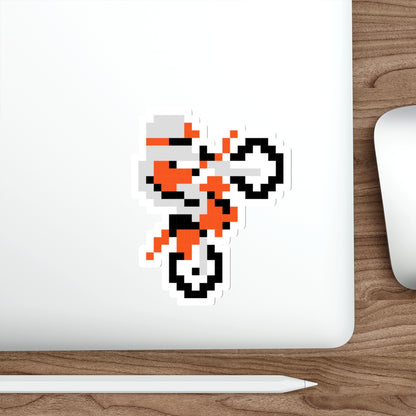 8-bit Legends: Excitebike die-cut stickers