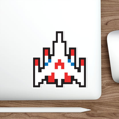8-bit Legends: Galaga fighter die-cut stickers
